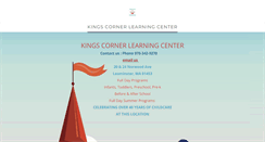 Desktop Screenshot of kingscornerlearning.com